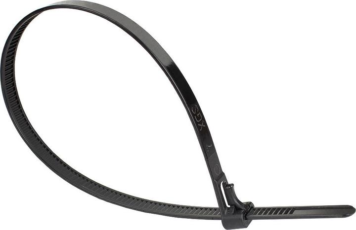 Image du produit Good Connections Alcasa KAB-R30S74 Collier de serrage détachable Nylon noir 100 pcs(s) (Serre-câbles en plastique, 300 mm, 100 pcs)