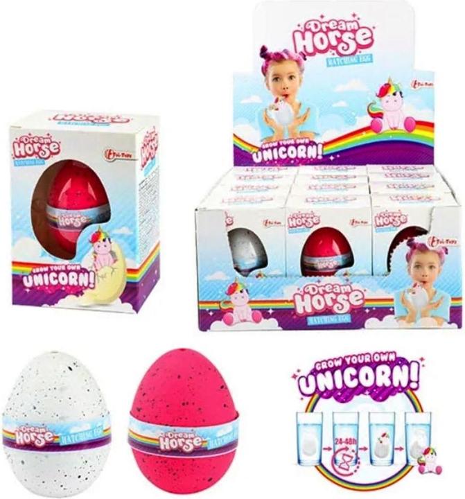 Actual product image Toi-Toys Dream Horse Growing Egg Unicorn, 17cm