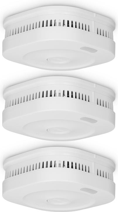 Alecto SMARTSMOKE11 Smart WiFi Rookmelder - 10 jaar batterij - Voldoet aan Europese norm EN14604 - 3 stuks