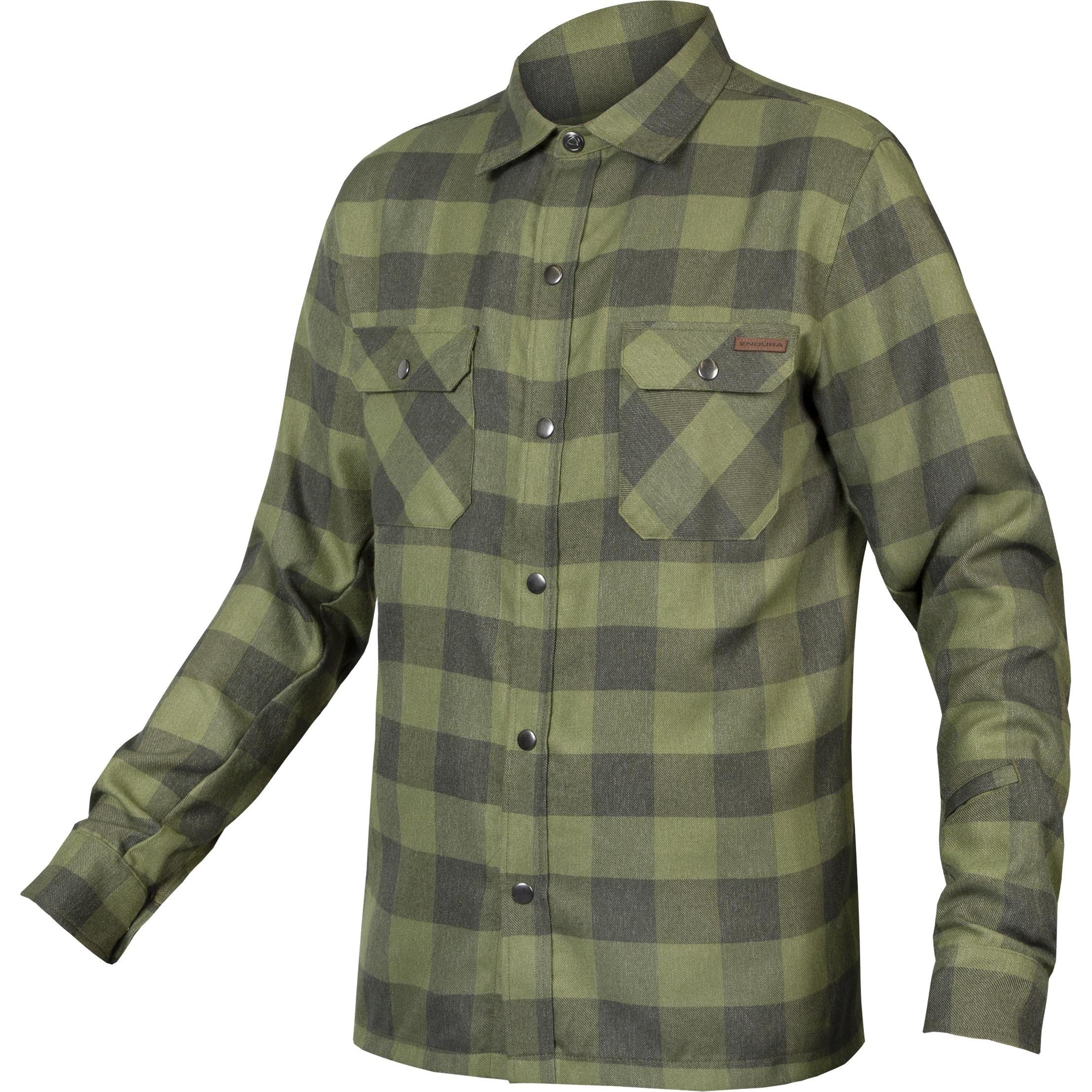 Endura, Herren, Velotrikot, Hummvee Flanellhemd (M), Grün, M