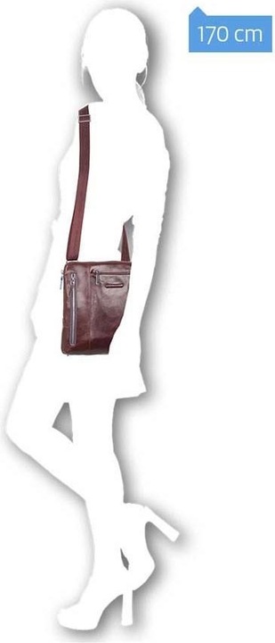 Produktbild Piquadro Blue Square – Umhängetasche mit doppelter Vortasche