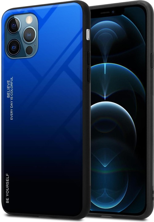 Actual product image Cadorabo TPU 2 colors glass envelope (Apple iPhone 13 Pro)