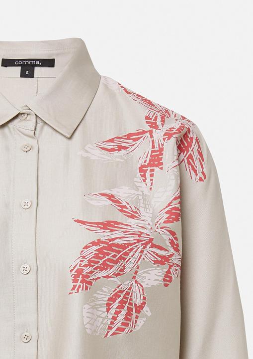 Produktbild Comma Bluse Hemdbluse mit Fledermausärmeln und floralem Print (M)