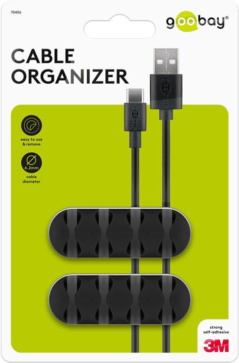 Produktbild Goobay 2er Set Kabel Management 4-Slots