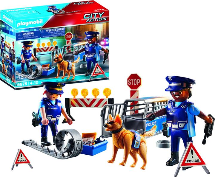 Immagine prodotto Playmobil Posto di blocco della polizia (6878, Playmobil Città d'azione)