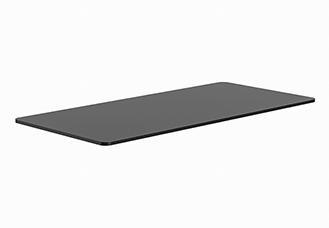 Powerton ERGO UNO TOP Tischplatte 160x75x1,8 cm, schwarz (160 x 75 cm)