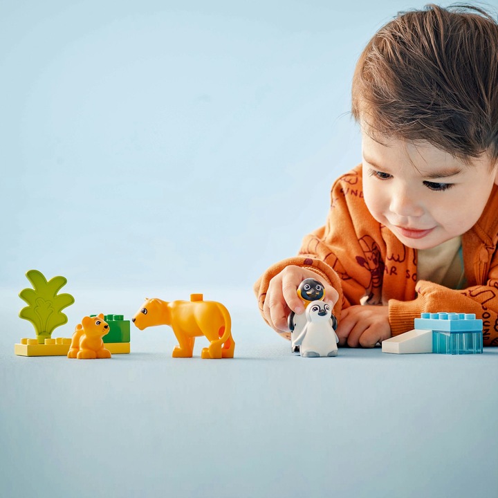 Image du produit LEGO Wildtier-Familien: Pinguine und Löwen (10442)