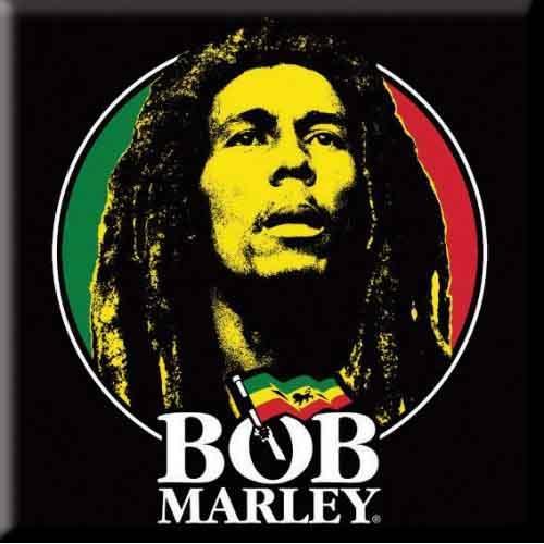 Actual product image Bob Marley Face Logo Fridge Magnet (1 x)