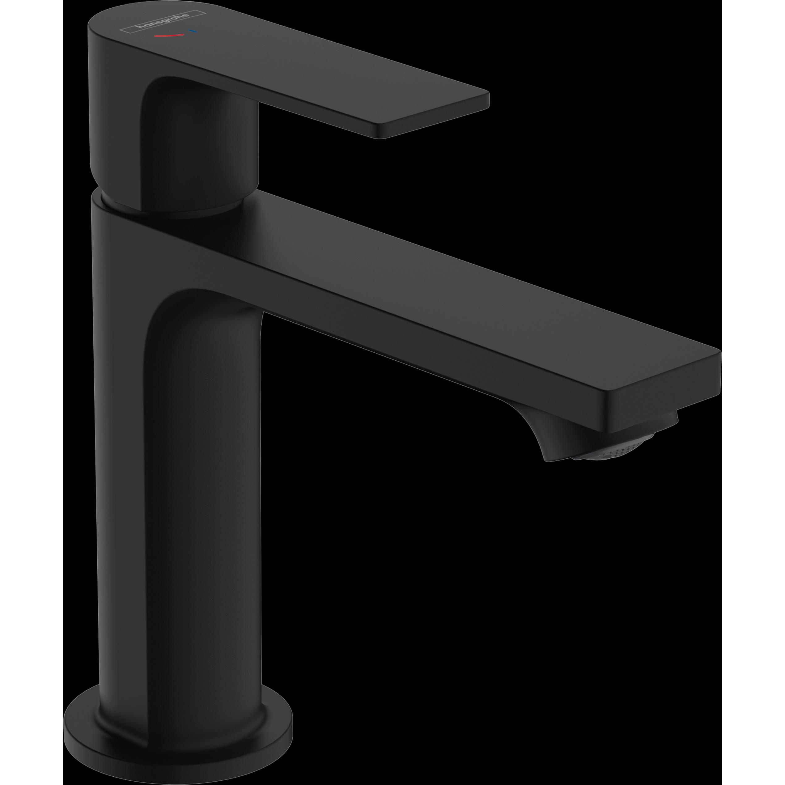 hansgrohe, Badarmatur, Rebris E Einhebel-Waschtischarmatur 110 CoolStart wassersparend+ mit Zugstangen-Ablaufgarnitur