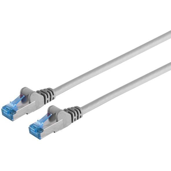 Hapena 3149810205 Daten Kabel Netzwerk 2m grau (S/FTP, CAT6a, 2 m), Netzwerkkabel