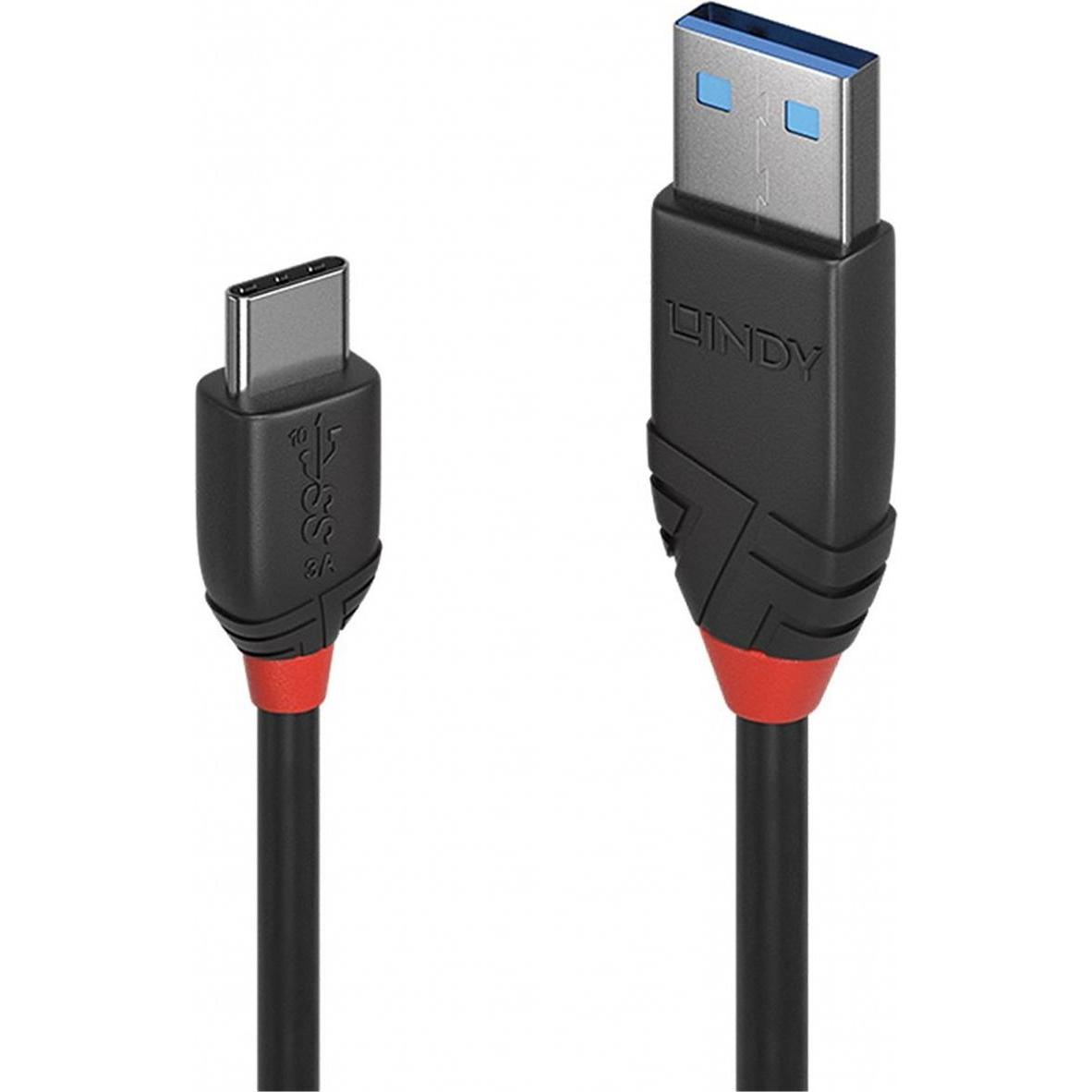 Lindy Black Line (0.50 m, USB 3.1), USB Kabel