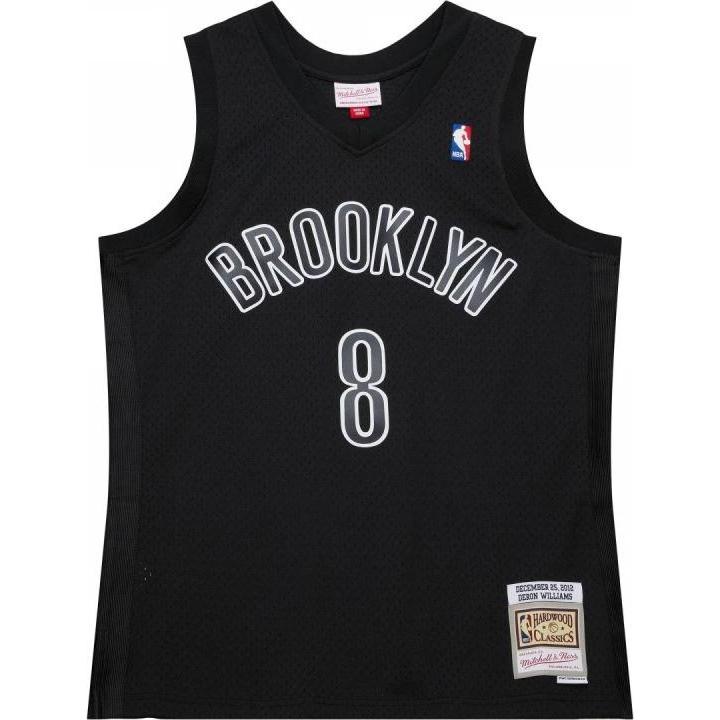 Mitchell & Ness, Uomini, Maglietta sportiva, Brooklyn Nets Deron Williams Swingman-Trikot (M), Blu, Nero, M