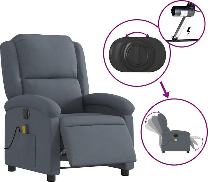 Image du produit vidaXL elektrischer Massagesessel