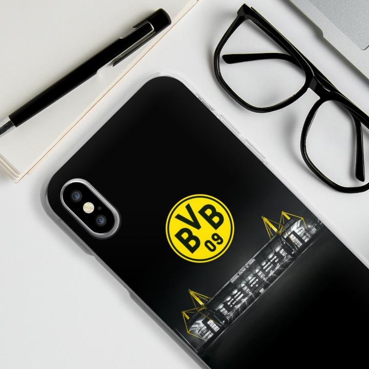 Produktbild DeinDesign Silikon Hülle für Apple iPhone X Handyhülle Case Smartphone Schutzhülle BVB Borussia Dortmund (Apple iPhone X)