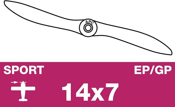 Actual product image APC Propellers 14x7 Lp14070