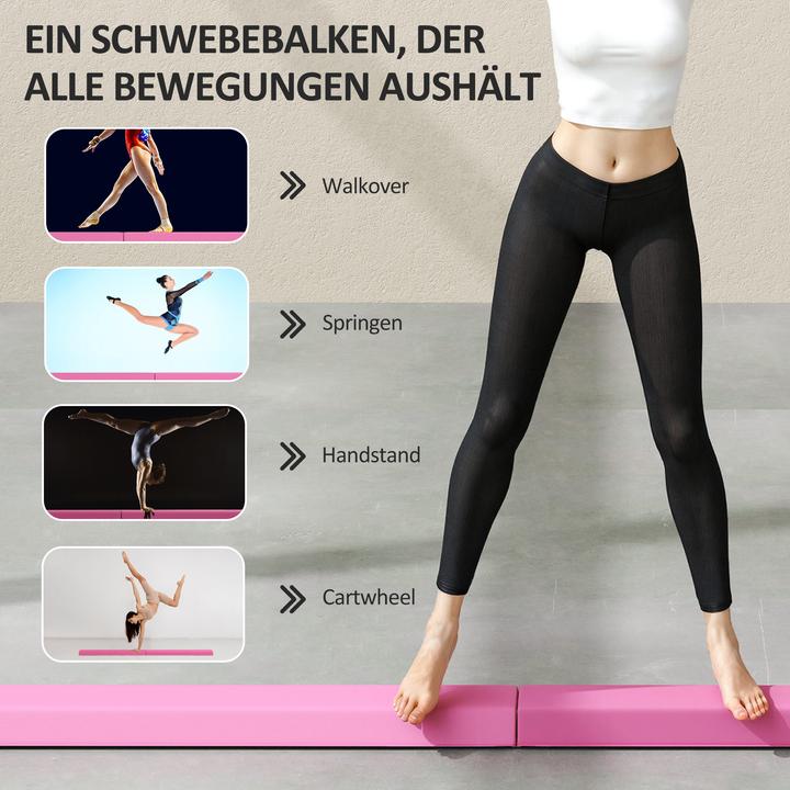Produktbild SportNow Schwebebalken Kunststoff, Polyester Hellrot