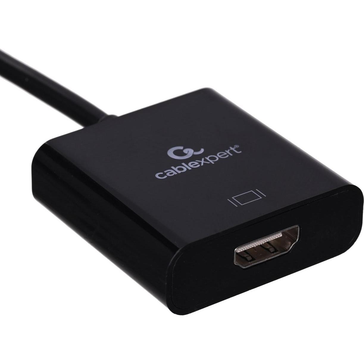 Gembird USB Typ-C zu (USB Typ-C, 25 cm), Data + Video Adapter, Schwarz