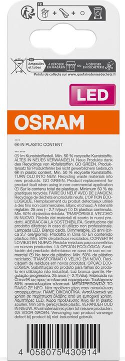 Actual product image Osram Superstar Classic B (E14, 40 W, 470 lm, 1 x, F)