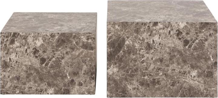Produktbild AC Design Dice Couchtisch Travertin-Rohpapier (58 x 58 x 40 cm)