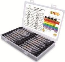 Actual product image Quadrios 201711P001 Carbon film resistor assortment axial leaded 0.25 W 5 % 400 pc.