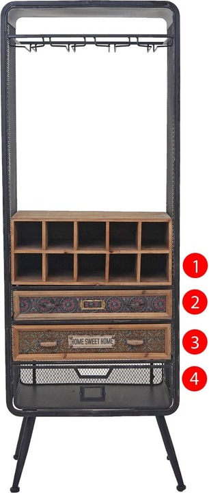 Actual product image Jamb vinoVer (57 x 38 x 157 cm)