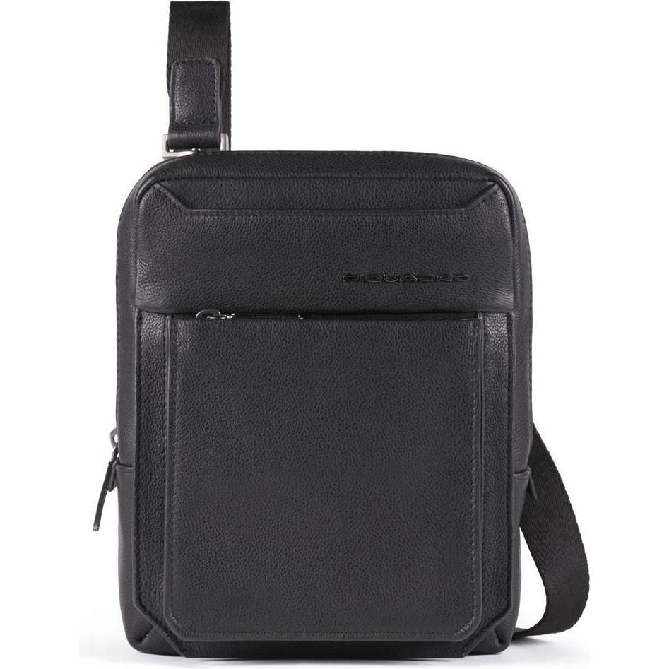 Piquadro Uomo Nero Uomini, Borsetta, Tallin, Leather Crossbody Bag, Black, 23 X 18 X 5 Cm, For Men,