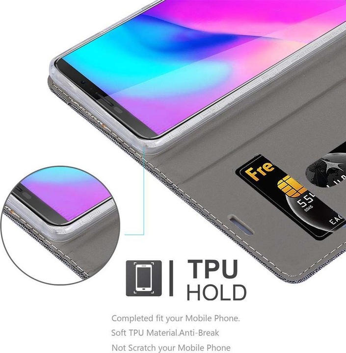 Produktbild Cadorabo Book Jeans Optik Cover (Samsung Galaxy J3)