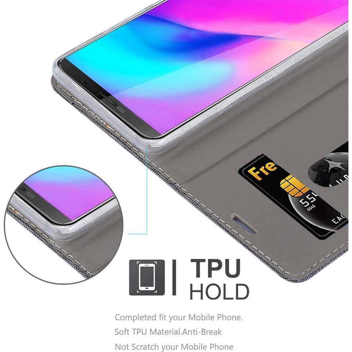 Thumbnail - Cadorabo Book Jeans Optik Cover (Samsung Galaxy J3), Smartphone Hülle, Grau