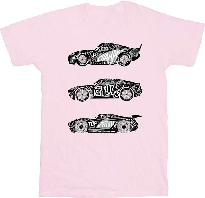 Disney Cars Text Racers TShirt Mädchen (140, 146)
