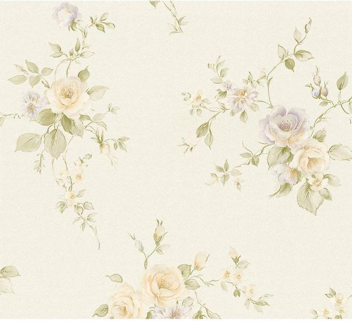 Actual product image A.S. Création Romantico romantic floral, purple (53 x 1005 cm)