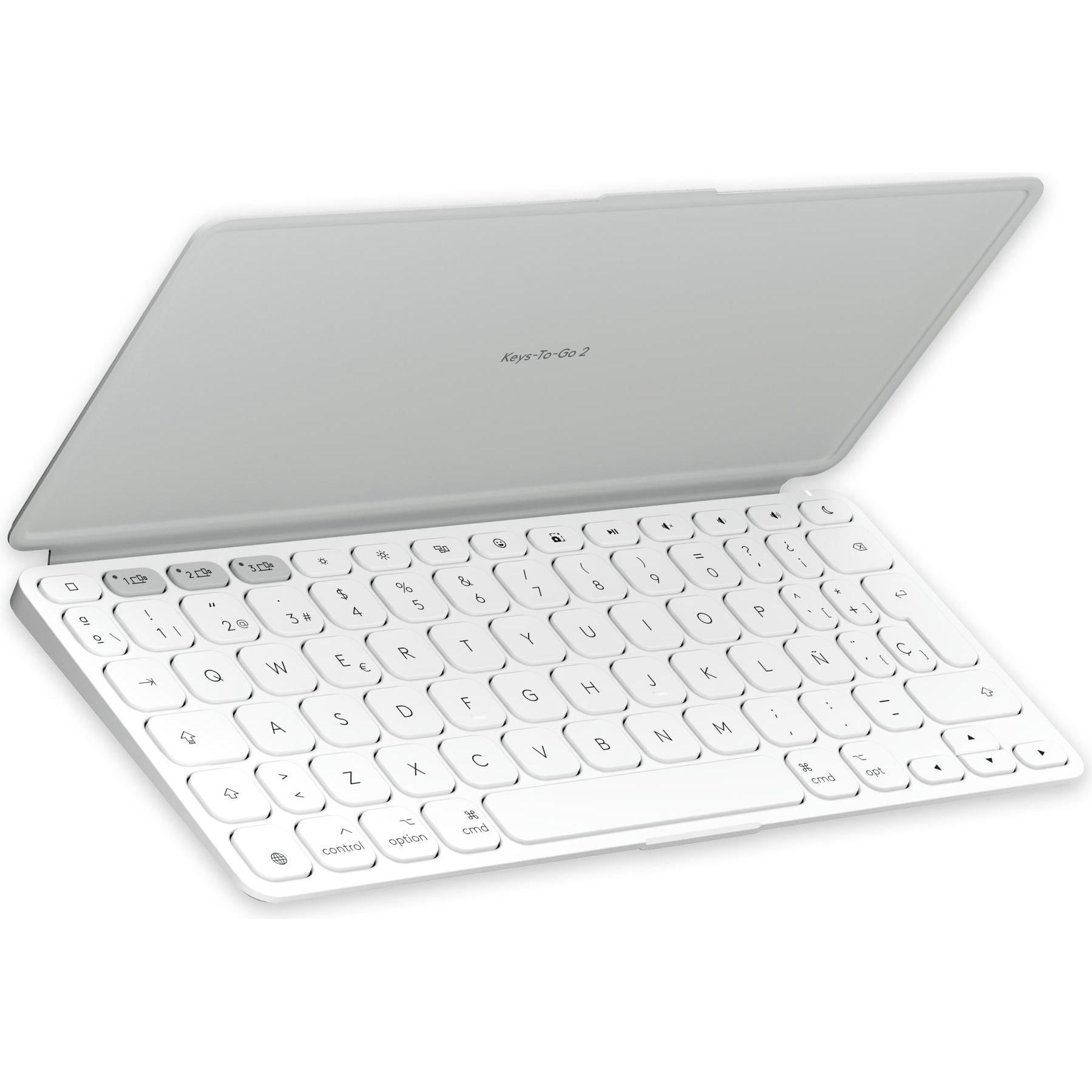 Thumbnail - Logitech KEYS-TO-GO 2, Tablet Tastatur, Grau, Weiss