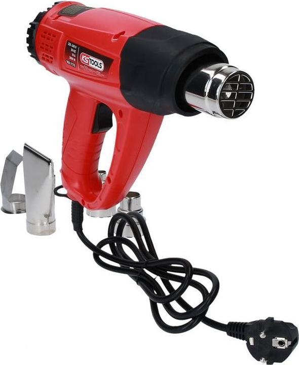 Actual product image KS Tools Hot air gun set, digital, 5 pcs.