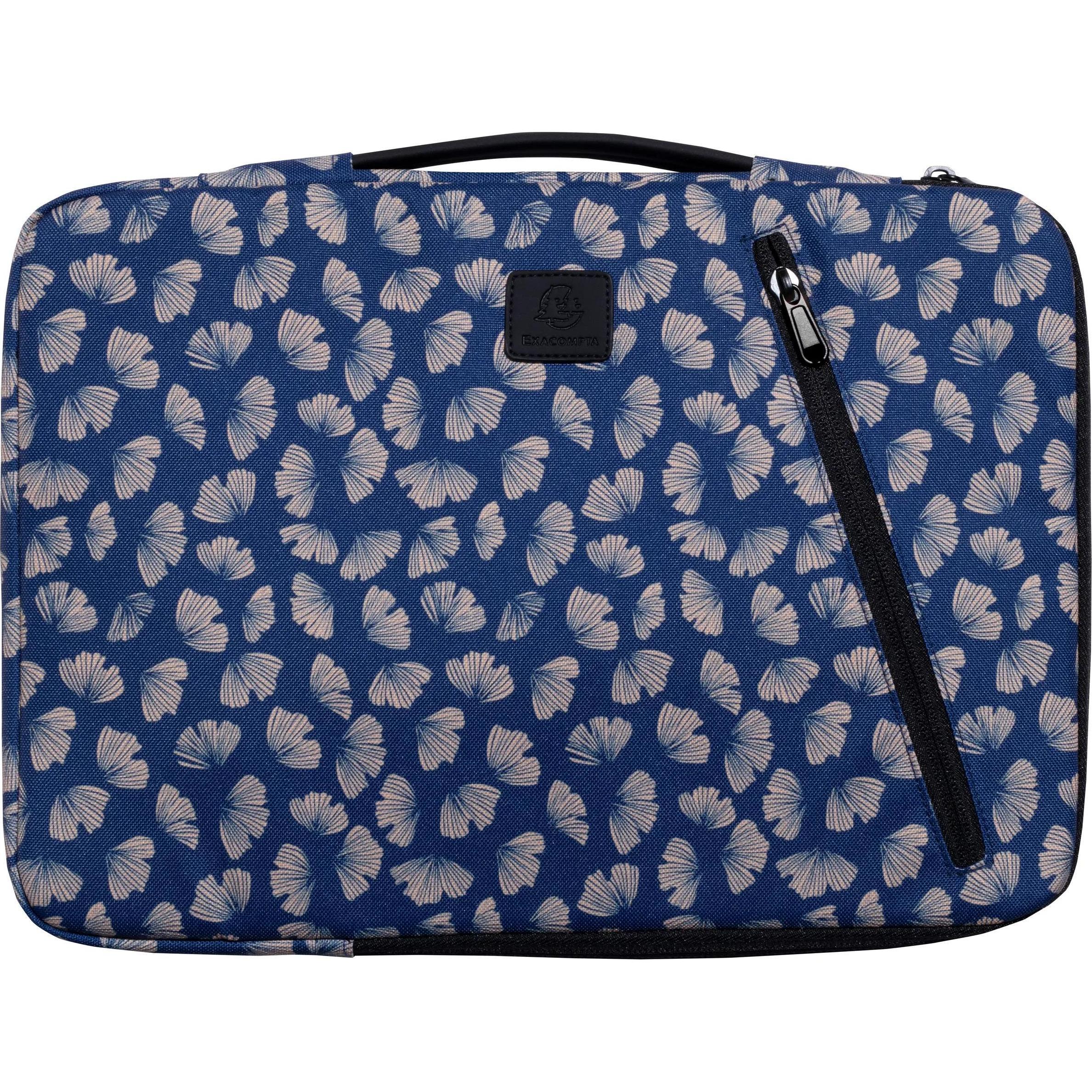 Exacompta Laptophülle Zen Kunstfaser blau bis 35,6 cm (14 Zoll) (14", Universal), Notebooktasche, Blau