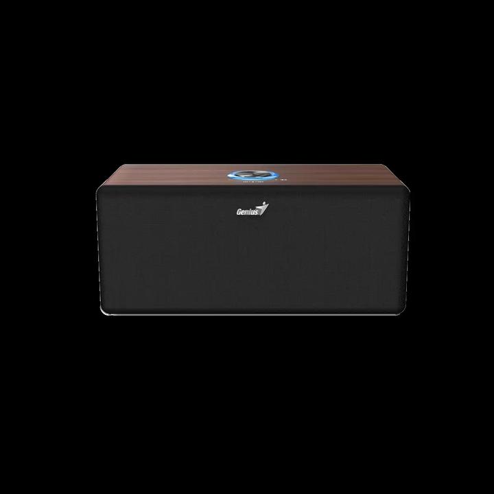 Actual product image Genius SP-HF505BT Bluetooth-Lautsprecher dunkelbraunes Holz