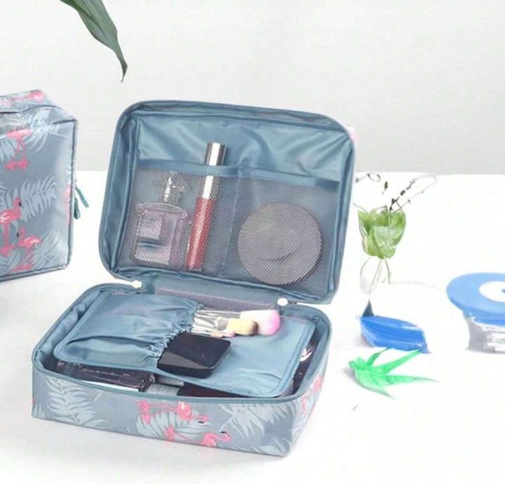 Produktbild Only-Bags.Store Tragbare tragbare Kosmetiktasche, grosse Kapazität Reiseaufbewahrungstasche, einfache