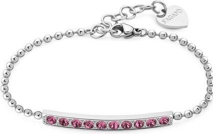 Produktbild Sagapo S'AgapÃµ - Dazzly SDZ12 Pink Crystal Dazzly Steel Bracelet (18.50 cm, Edelstahl)