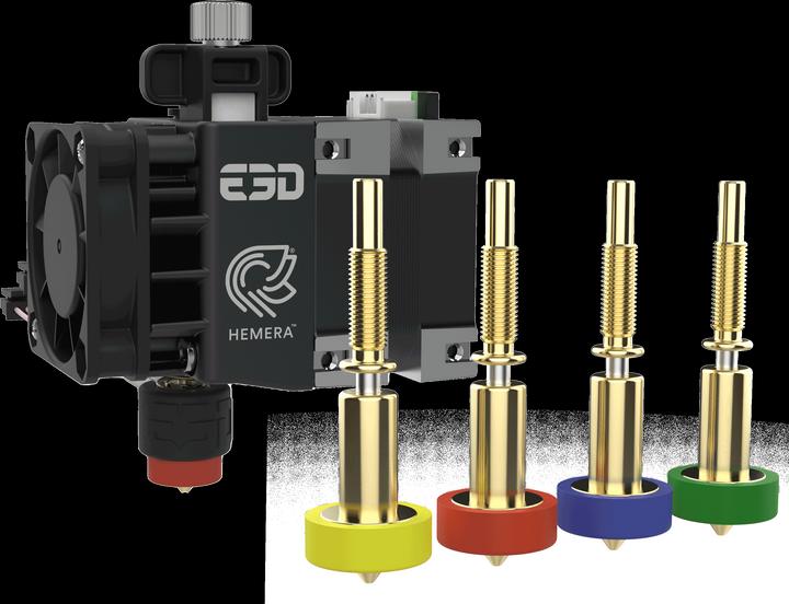 Actual product image E3D Online E3D Revo Hemera XS 1.75MM 12V incl. nozzle set (Hotend)