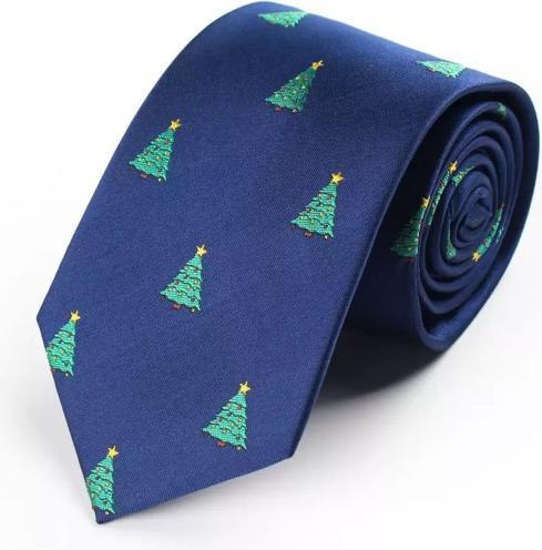 Snazzy Santa Cravate de Noël Sapin Bleu de