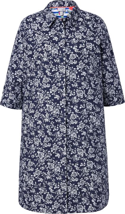 Produktbild Ulla Popken Hemdblusenkleid, A-Linie, Hemdkragen, 3/4-Arm (42, 44)