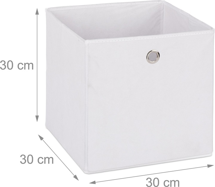 Immagine prodotto Relaxdays 4x scatola-da-scaffale (30 x 30 x 30 cm, 26 l)