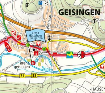 Produktbild Radtourenkarte Donau-Radweg 01. Donaueschingen - Passau 1 : 50 000 50000