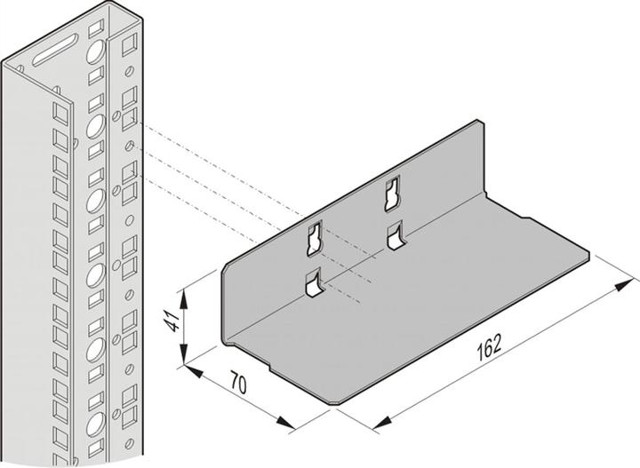 Image du produit Schroff Glissière courte - GLEITSCHIEN KURZ 2STK