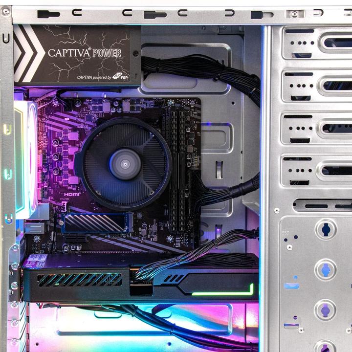 Actual product image Captiva PC Entry Gaming I10-0578 (i7-14700F/RTX5060 8GB GDDR7/SSD 500GB/4TB/32GB/WLAN/w/o OS) (500 GB, 32 GB, Intel Core i7-14700F, GeForce RTX 5060)