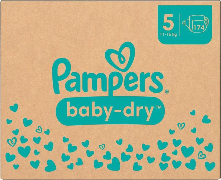 Productafbeelding Pampers Baby-Dry (Gr. 5, Maandelijks pakket, 174 Stuk)