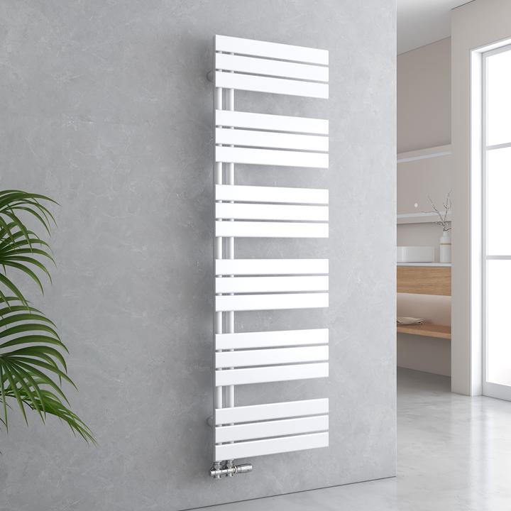 Actual product image Emke Bathroom Radiator Towel Rail Adjustable Temperature Control 160x50cm White 794W