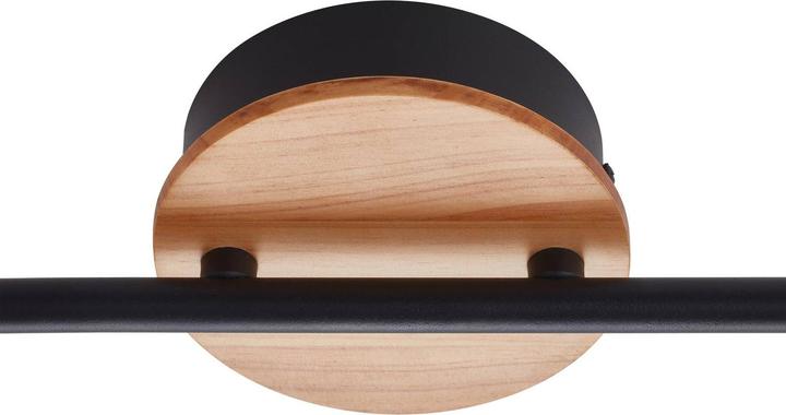 Actual product image Lindby Manel LED spotlight wood 2-light (560 lm)