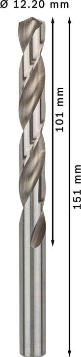 Actual product image Bosch Professional Zubehör PRO Metal HSS-G twist drill, 12.2 x 101 x 151 mm (12.2 mm)