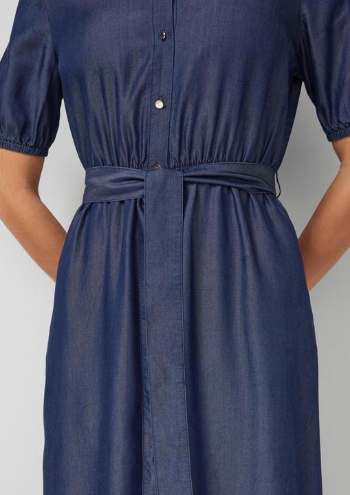 Image du produit s.Oliver Midi-Hemdblusenkleid aus Lyocell mit Bindegürtel (48)