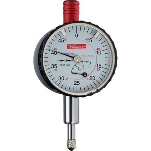 Käfer, Messlehre, Kleinmessuhr KM 4T 3 mm Ablesung 0,01 mm ohne Stossschutz