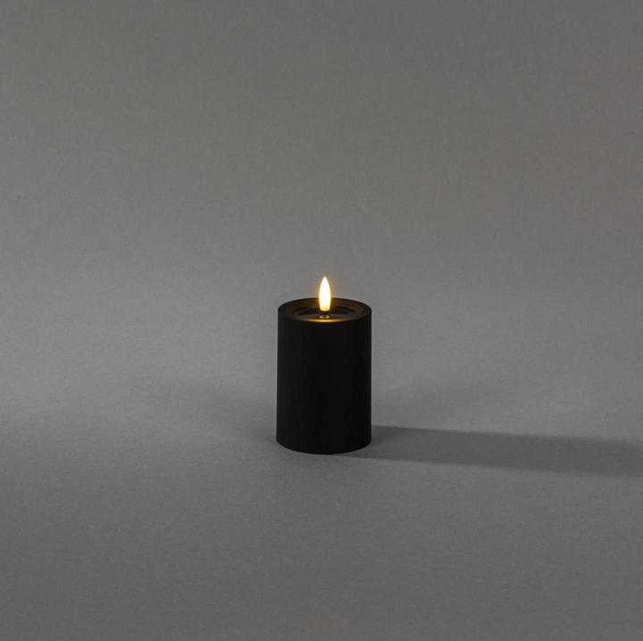 Actual product image LED Kunststoffkerze sw 1871-700 Aussen 1871-700 6h Timer D7 H10cm 2xAA (1 x)